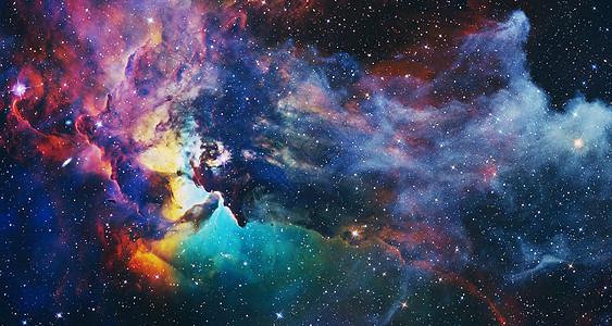 高品质空间背景 爆炸超新星 明亮的星云 遥远的银河 抽象图像 这张图片的元素由 NASA 提供蓝色辉光星系乳白色太阳星星科学星座图片