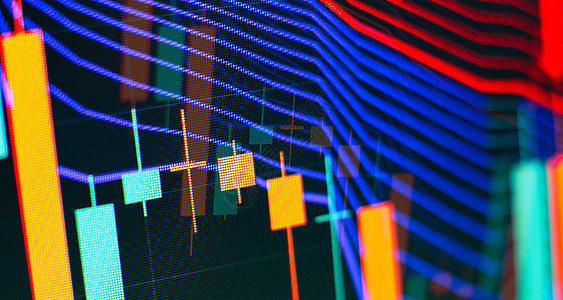 电脑显示器上的股票指数 显示器上的财务数据 包括市场分析 条形图 图表 财务数据交换库存烛台屏幕市场商业金融电脑价格贸易图片