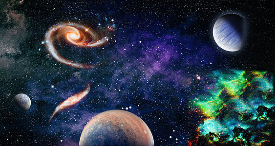 高品质空间背景 明亮的星云 遥远的银河 抽象图像 这张图片的元素由 NASA 提供辉光星座螺旋天文学行星蓝色乳白色太阳活力宇宙图片