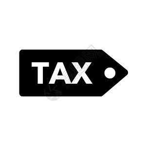 税收标签光影图标 矢量图片
