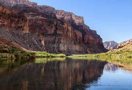 大峡谷科罗拉多河河景悬崖沙漠漂流旅游旅行背景图片