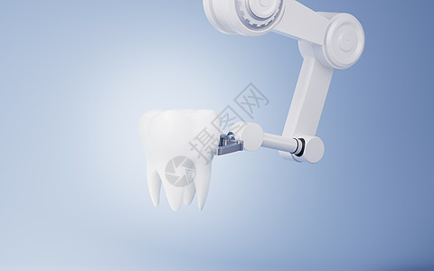 有白色背景的机械臂 3D铸造手臂智力萃取自动化机器人机械技术外科人工智能渲染图片
