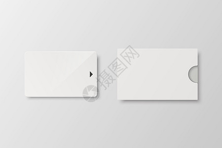 矢量 3d 逼真的白色客房 塑料酒店公寓钥匙卡模板和纸盒 封面 钱包隔离 用于样机 品牌的酒店房间塑料钥匙卡设计模板 正视图图片
