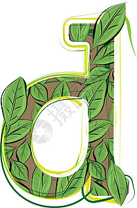 绿叶文字图示字母a收藏叶子小写字母插图环境植物绘画森林字体生物图片
