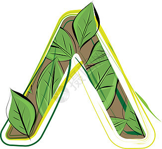 绿叶符号素描图画植物环境花园标识字体自然森林绘画衬套地球背景图片