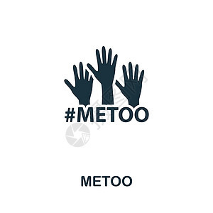 Metoo 图标 一色简单线条用于模板 网络设计和信息图的骚扰图标职业超级英雄商业动机商务挑战经理领导优胜者女性图片