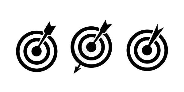 目标图标集 目标图标向量 目标营销图标矢量图片