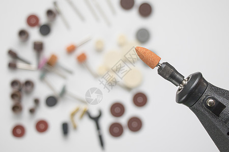 德雷梅勒旋转式装备包 干头 手工工具力量配件维修刷子旋转雕刻师金属团体贸易手工业图片