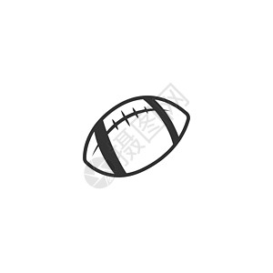 橄榄球图标徽标标识设计插图游戏联盟活动夹子艺术椭圆形场地标签团队闲暇背景图片