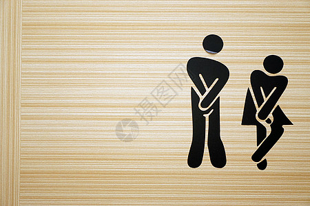 木制背景的男女合用漫画马桶标志符号女孩淋浴性别男生房间洗澡标签男人水滴绅士图片