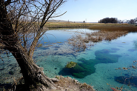 穿越黑海区域的土耳其Eskisehir的Sakarya河头水位公园阳光支撑旅游晴天荒野环境溪流旅行天空图片