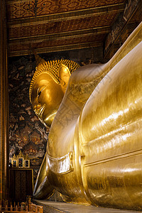 泰国曼谷的Watho Pho寺 曼谷的仰靠布吉达庙旅行天际旅游历史大理石文化地标假期蓝色金子图片