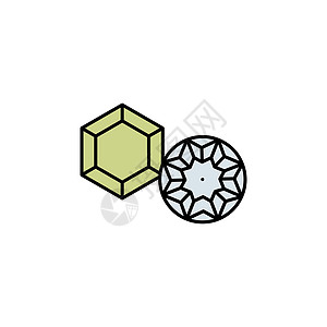 宝石 钻石线图标 婚礼插图图标的元素 标志 符号可用于网络 标志 移动应用程序 UI UX宝藏标识珠宝石头金子奢华商业礼物钻石矿图片