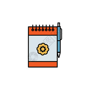 笔记本线图标 婚礼插图图标的元素 标志 符号可用于网络 标志 移动应用程序 UI UX空白学校知识笔记商业工具图书馆技术教育学习背景图片
