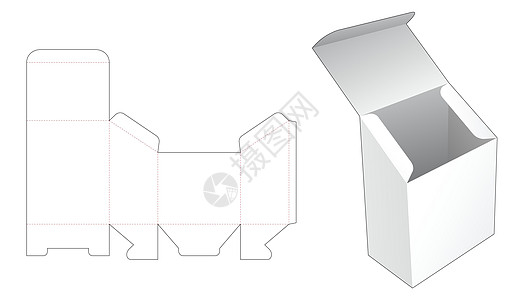 Slope 包装槽折断的模板和 3D 模型图片