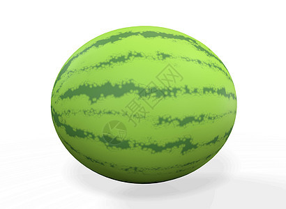 西瓜 白底孤立于西瓜 西瓜果汁剪切路径 3D食物果皮阴影瓜片营养水果浆果圆圈渲染3d图片