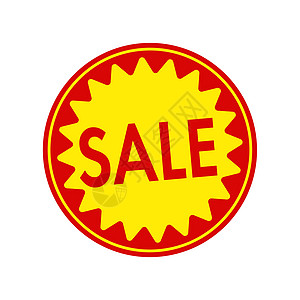 销售标签矢量说明 SALE促销商业折扣交易贴纸质量徽章广告红色海豹图片