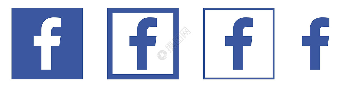 Facebook图标集 与世隔绝 2020年6月在乌克兰设计平板设计的病媒社交媒体标志商业字体社会蓝色创造力插图正方形邮票身份社图片