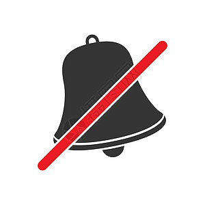 没有音量标志 没有噪音标志插图黑色红色商业体积门铃注意力警告音乐禁令图片