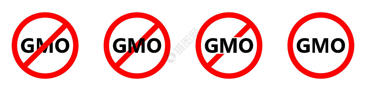 转基因生物禁令图标 转基因生物是被禁止的 停止 GMO 图标 矢量图海豹标签圆圈创造力质量贴纸食物徽章基因邮票图片