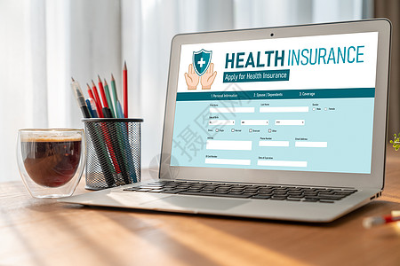 健康保险网站现代注册系统办公室电脑诊所笔记本医生医院保险帮助人士小样图片