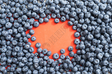 红色背景的大蓝莓团体浆果收成饮食小吃乌木甜点牛痘覆盆子水果图片
