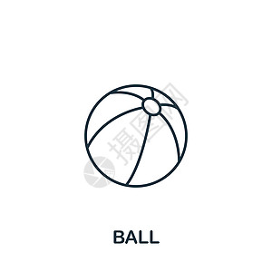Ball 图标 用于模板 网络设计和信息图的单色简单球图标曲棍球六边形橄榄球黑色运动水池白色台球保龄球游戏图片