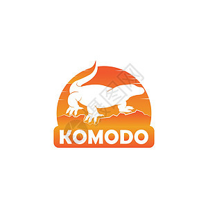 Komodo 图标恐龙动物蜥蜴异国巨蜥野生动物怪物危险情调食肉图片