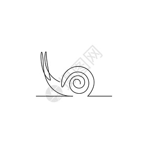 Snail 图标线条艺术设计插图蜗牛公司生活海洋动物园鼻涕虫标签卡通片动物群动物图片