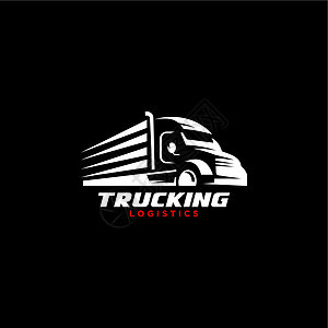 卡车标识模板 汽车工业企业的完美标志 单位 千美元船运货物商业交通运输插图徽章公司发动机车轮图片