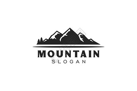 山地旅行冒险的时尚标志设计灵感徽章爬坡顶峰岩石远足运动公司游客贴纸高山图片