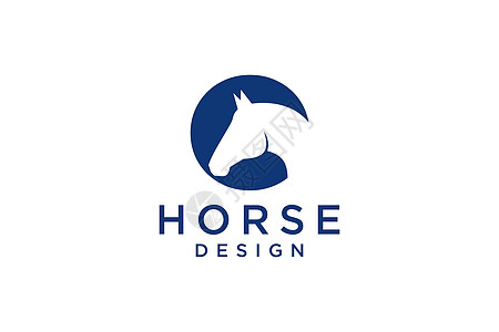 首字母O的标志设计结合现代专业的马头符号图片