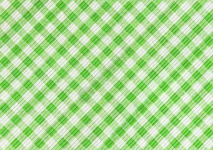 绿色和白色抽象的格式样板背景 野餐金干汉桌布 平面结构纹理墙纸早餐餐巾毯子厨房棉布羊毛正方形菜单亚麻图片