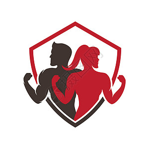 健身房标志 vecto身体哑铃训练运动健美徽章标签活动重量运动员图片