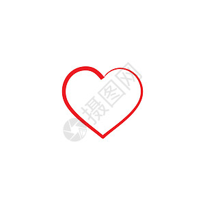 心脏矢量符号 情人节日丝带徽标类型 医疗健康标志设计图示社区丝带标识药品心脏病学孩子们卡片品牌推广商业图片