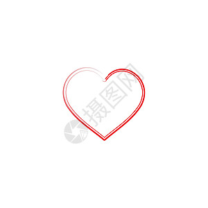 心脏矢量符号 情人节日丝带徽标类型 医疗健康标志设计图示心脏病学商业孩子们卡片身份社区诊所艺术药品丝带图片