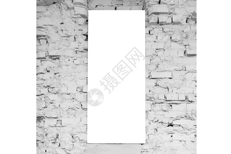 白色砖块空空抽象框架设计空白背景样板图片