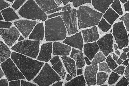 黑色抽象图案石板地板 深黑的马赛克瓷砖墙壁灰色背景岩石正方形装饰品浴室古董建筑学艺术花岗岩地面陶瓷图片