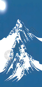 山顶和山顶风雪风景蓝色公园顶峰旅行全景晴天天空季节滑雪图片