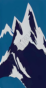 山顶和山顶风雪蓝色冰川爬坡滑雪季节远足岩石旅游高度环境图片