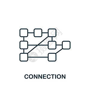 连接图标 用于模板 网络设计和信息图的单色简单图标Name技术团体白色互联网圆圈社区全球社会领导插图图片