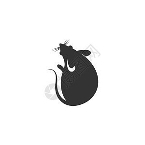 Rat 图标标志标识设计插图荒野哺乳动物卡通片野生动物动物黑色害虫实验室尾巴宠物图片