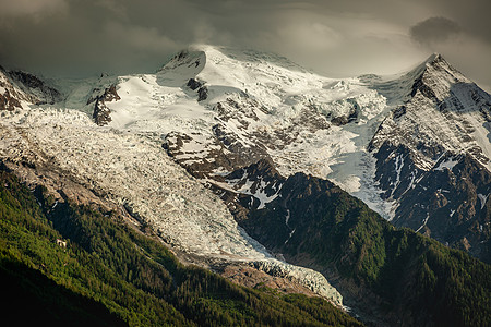 上萨瓦 查莫尼克斯 法属阿尔卑斯山的和冰川博桑地形戏剧性悬崖冰帽岩石日出摄影天空表面风景图片