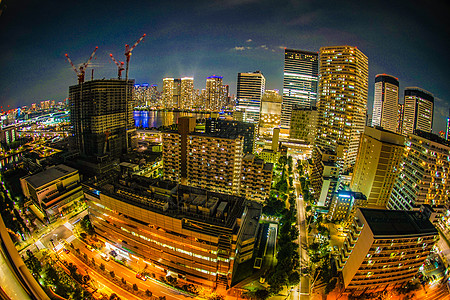 Toyosu东京京都沃德高楼公寓群景观街景房地产公寓景点建筑群商业住宅摩天大楼夜景图片