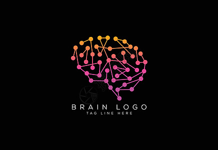 现代和简单的大脑标志设计 大脑标志图标标志符号思考器官知识技术网络心理学药品公司标识智力图片