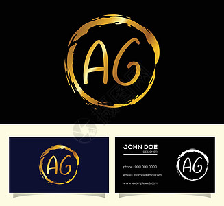 初始会标字母 AG 标志设计向量 公司业务的图形字母符号主义者插图身份推广网络极简营销品牌艺术字体图片