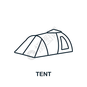帐篷图标 用于模板 网页设计和信息图形的单色简单钓鱼图标天篷派对男人展示露营者冒险音乐食物大篷车音乐会图片