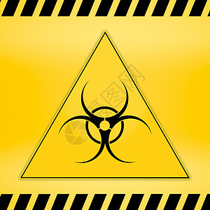危险丝带和标志注意生物危害和坠落警告标志警告带限制访问安全和危险条纹警报符号磁带警戒线感染路障框架事故冒险实验室障碍三角形图片