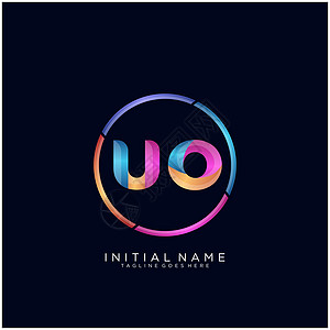 UO UU 字母标志图标设计模板元素网络艺术卡片公司推广字体品牌身份创造力营销图片