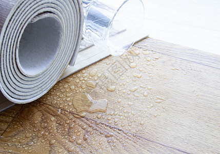 厨房里有防水的乳房 样本卷 笑声小地毯地面涂层液体油布标签床单木地板插图维修图片